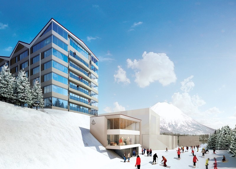 the maples niseko 3d render