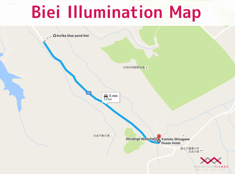 Illumination map at Biei