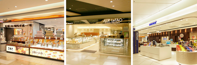 Sweet shops inside Chitose Airport