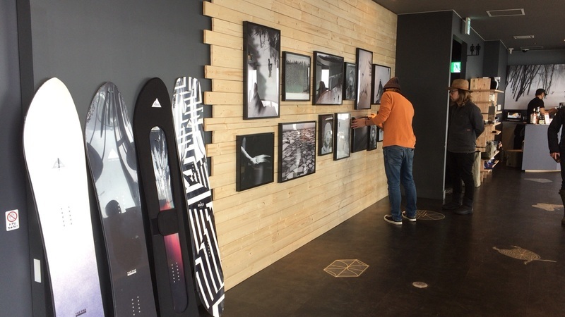 Art gallery at Deus Ex Machina Pop Up store, Niseko