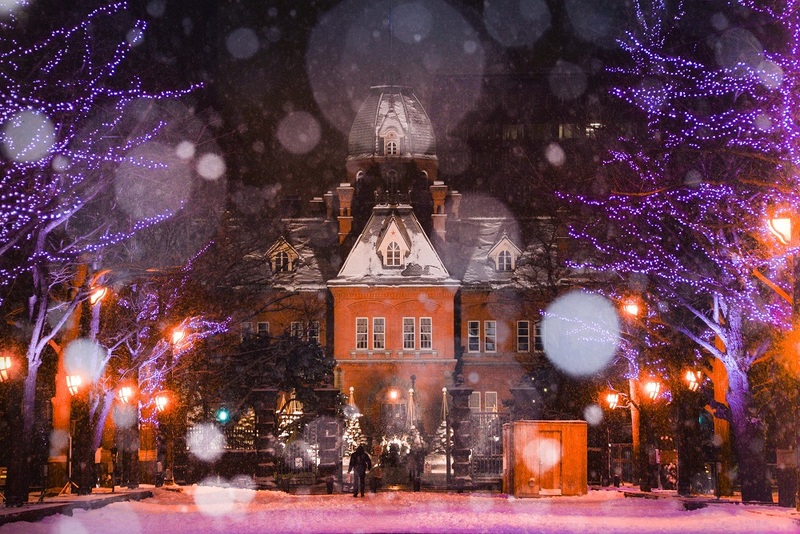 The Former Hokkaido Government Office in winter