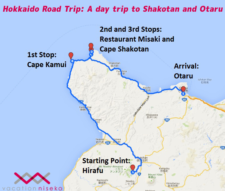 niseko shakotan otaru roadtrip