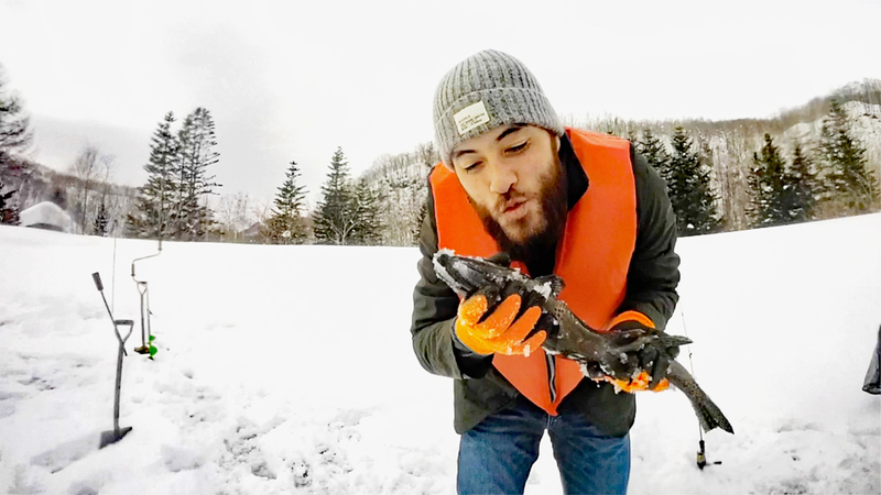 ice fishing in niseko