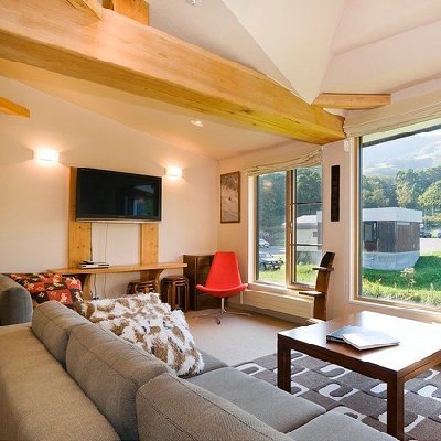 ゴンドラシャレーのリビングルーム