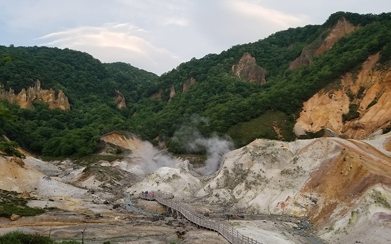 jigokudani hell valley hokkaido japan