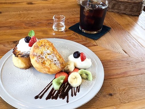 ブーランジェリーJINのパンを使ったフレンチトースト