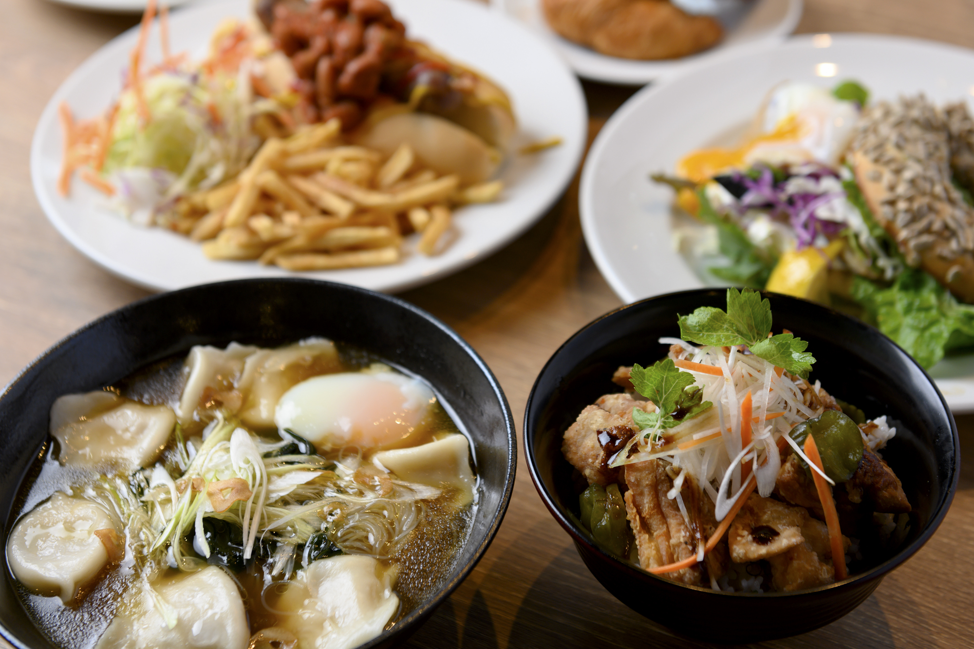 A selection of dishes from the Midtown Diner menu.