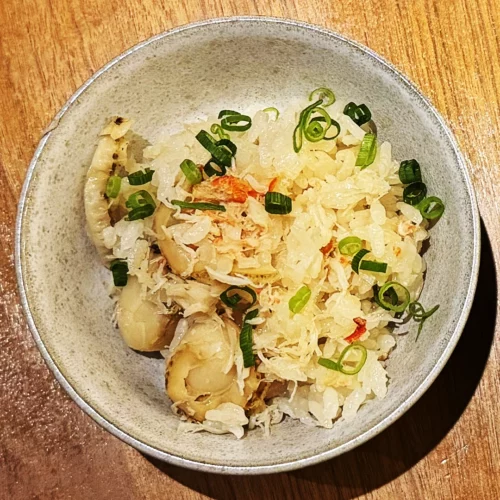 Seasoned Rice with Crab and Scallop