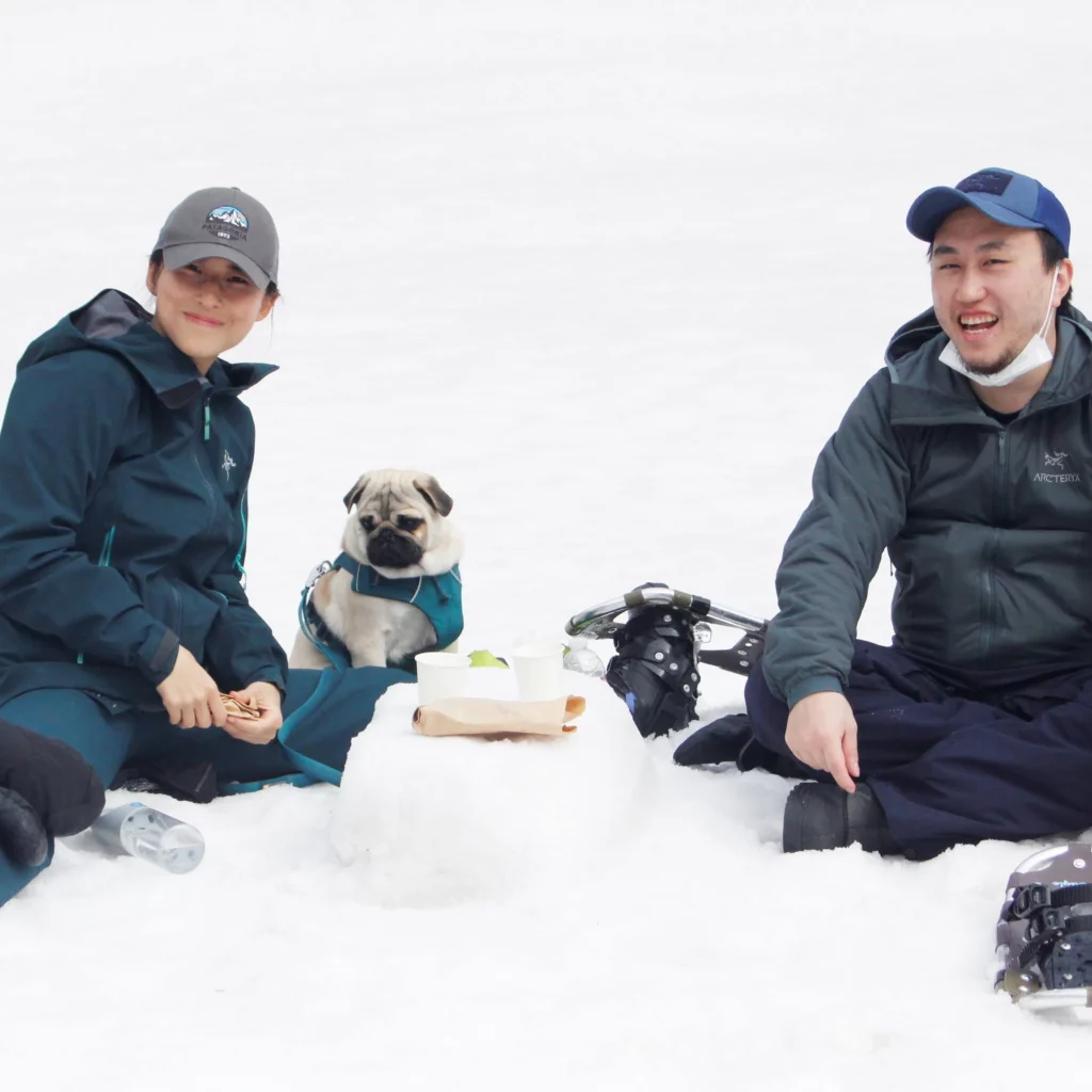 Snowshoe With Dog