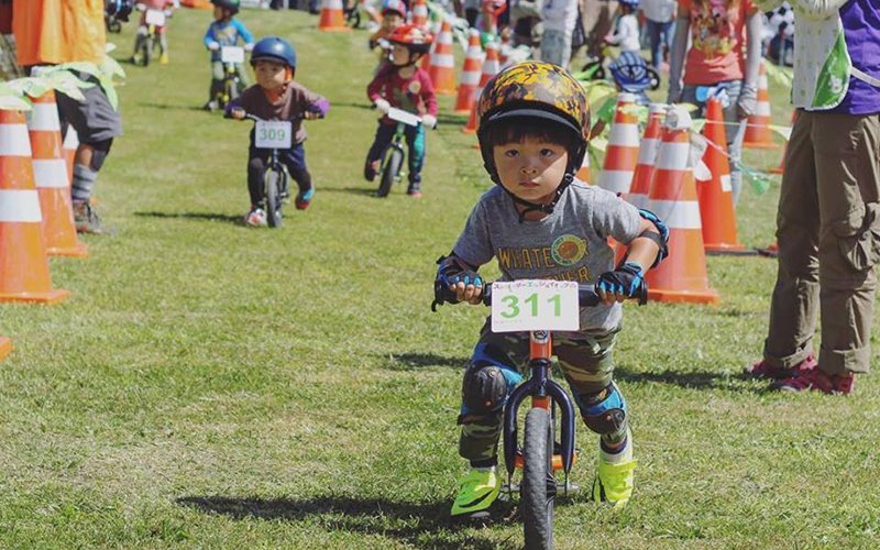 strider enjoy cup niseko cycling