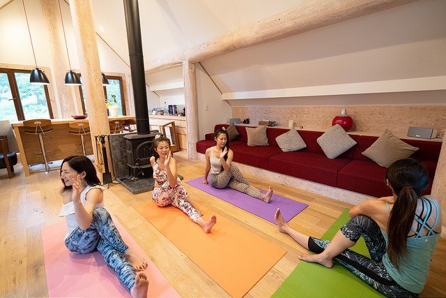 yoga inside koho niseko