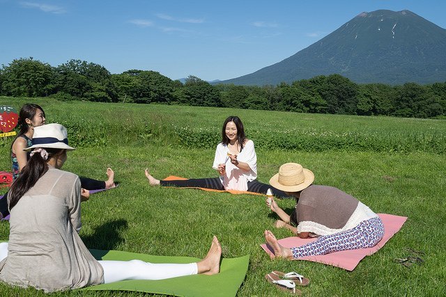 yoga in nature hokkaido niseko