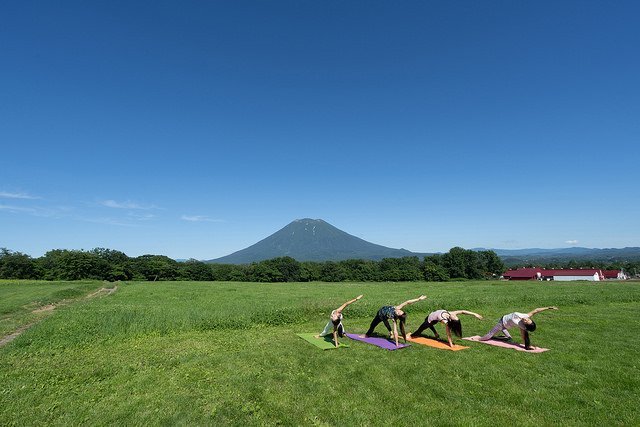 morning yoga niseko mt yotei